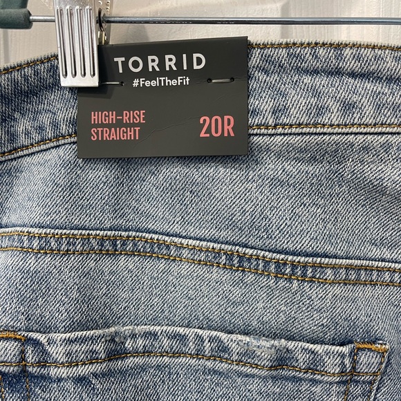 Torrid High-Rise Straight With Gold Sequins Size 20 Reg - Picture 8 of 8